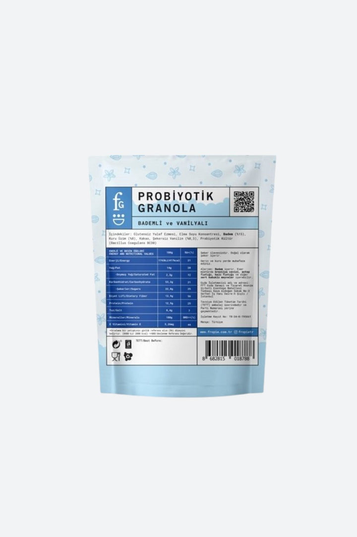 Badem & Vanilya Probiyotik Granola 200 gram - Feradistaze