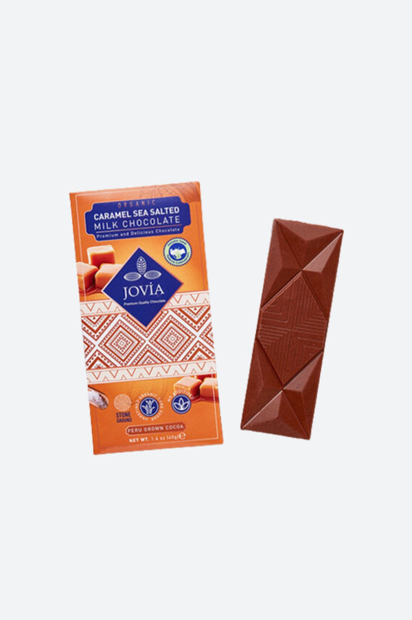 Organik Sütlü Çikolata - Karamel & Deniz Tuzlu 40gr - Feradistaze
