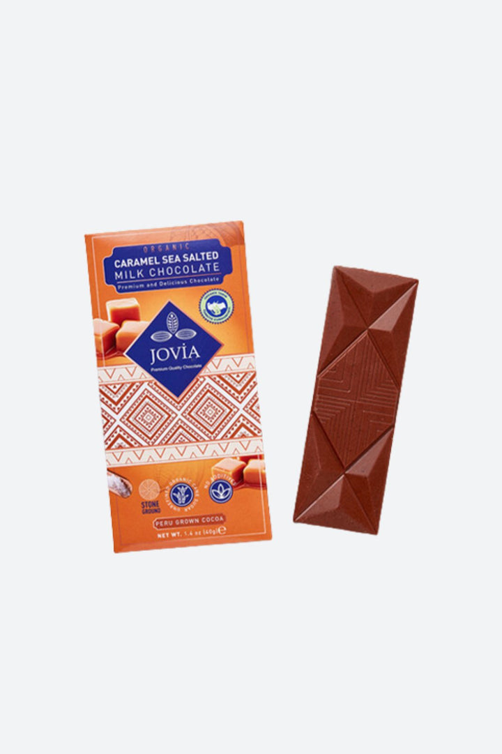 Organik Sütlü Çikolata - Karamel & Deniz Tuzlu 40gr - Feradistaze